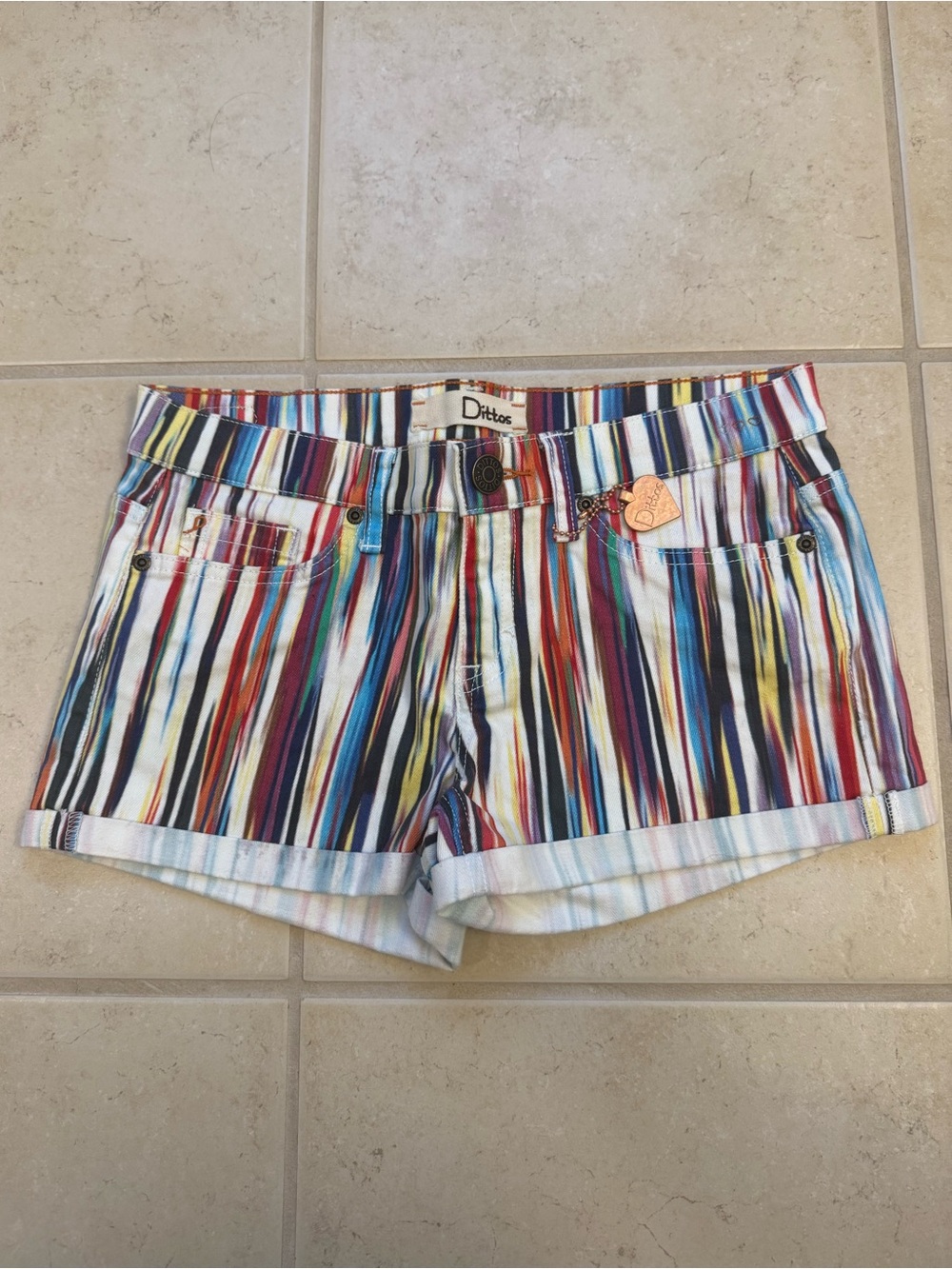 Dittos Multicolor Stripe Women's Shorts